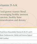 Natura Health Products DAK (ADK) D3 5000 IU K2 50 mcg K1 550 mcg and Vitamin A 1000 IU Bone Heart and Immune Support FatSoluble Calcium Metabolism 60 Vegetarian Capsules
