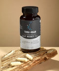 Terra Origin Healthy Gut Reset Pm 60 Veggie Capsules Natural Sleep Aid Supplement For Sleep & Wake Cycles Gaba Ltheanine Melatonin Lglutamine Licorice Root Slippery Elm Root
