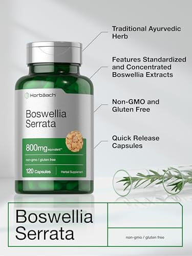 Horbaach Boswellia Serrata Extract Capsules 120 Count