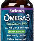 Bluebonnet Natural Omega3 Vegetarian Dha Vegetarian Softgels 200 Mg 60 Count ('743715009097)