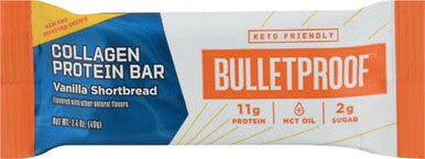 Bulletproof Collagen Protein Bars Vanilla11G Protein Single Bar 1.4 Oz