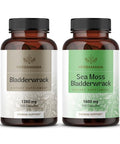 HERBAMAMA Bladderwrack and Sea Moss Kit Bundle of 1200 mg Bladderwrack and 1600 mg Sea Moss with Bladderwrack Capsules Vegan NonGMO GelatinFree 2 Pack