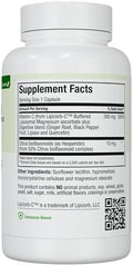 Maxi Health Liposomal Vitamin C 500Mg Capsules With Digestive Blend Highly Absorbable High Dose Vitaminc Non Gmo Kosher Vegetarian Doctorformulated Immune Support Supplement (90 Count)