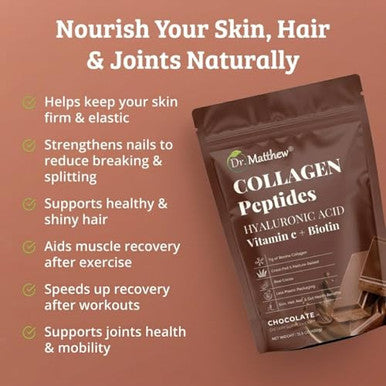 Dr Matthew Chocolate Collagen Powder