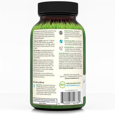 Irwin Naturals Lcitrulline + Larginine 60 Liquid Softgels Booster For Men With Beet Root Supports Blood Flow