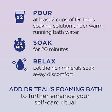 Dr Teal'S Pure Epsom Salt Soak Sleep Blend With Melatonin Lavender & Chamomile Essential Oils & Salt Soak With Pure Epsom Salt Glow & Radiance With Vitamin C & Citrus Essential Oils