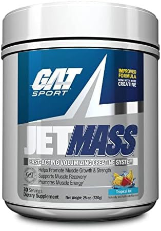 Gat Sport Jetmass Factacting Volumizing Creatine System 30 Servings (Tropical Ice)