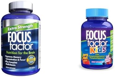 Focus Factor Adults Extra Strength Brain Supplement 120 Count & Garden Of Life Dr. Formulated Women'S Probiotics 50 Billion 30 Capsules