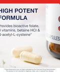 Metagenics MethylCare Folate L5MTHF Methyl B12 B6 NAC and Betaine HCl Supports Homocysteine Metabolism Methylation and Heart Health NonGMO and GlutenFree 120 Capsules