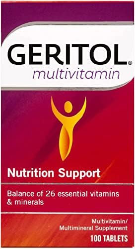 Geritol Multivitamin Nutritional Support 100 Tablets By Geritol