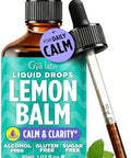 Gya Labs Lemon Balm Drops - Alcohol Free Lemon Balm Tincture Extract Liquid Drops For Digestion & Relaxation - Mix In Tea Coffee & More - 1 Fl Oz 42 Servings Non-Gmo