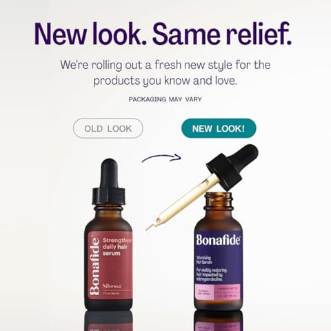 Bonafide Silvessa Strengthening Daily Hair Serum Hormone- Drug- Support For Hair During Menopause 60 Day Supply (2 Fl Oz)