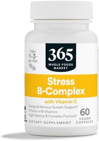 365 By Whole Foods Market, Vitamin B Stress Complex With Vitamin C, 60 Veg Capsules