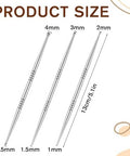 Aysatogc Acupuncture Pen Facial Reflexology Massage Tool Ear Acupressure And Body Point Probe Pen For Face Body Muscle Relax Feet Legs Arms Shoulders Neck Back Stainless Steel 3 Pieces