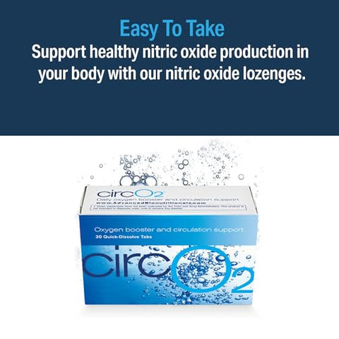 Circ02 Nitric Oxide Supplement For Men And Women Supports Immune System Beet Root L-Citrulline Formula Non Gmo Gluten Dairy Soy Vegan (30 Lozenges)