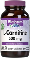 Bluebonnet Lcarnitine 500 Mg Vitamin Capsules White 60 Count