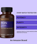 Elements Iron 18Mg Capsules, Supports Red Blood Cell Production, Vegan, 195 Count, 6 Month Supply (Packaging May Vary)