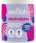 Wellah Electrolytes Powder (Blueberry Pomegranate) 50 Servings - Hydration Drink Mix 7 Vitamins & Minerals Zero Sugar