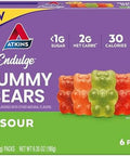 Atkins Endulge Sour Gummy Bears Low Sugar Keto Candy 6 Count