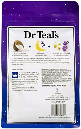 Dr Teal'S Salt Bath Variety Set (2 Pack3Lbs Ea.) - Relax & Relief Eucalyptus & SpearmintMelatonin Sleep Soak