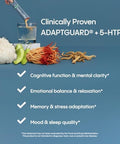 Hydralyte Brain Support - Memory & Focus Electrolytes + Organic Lions Mane Reishi Cordyceps & 5-Htp Adaptogen Drink Mix With Mushroom Powder Support Focus And Mood (30 Pack Mango Punch)