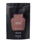 Welleco Plantbased Chocolate Protein Powder Organic Brown Rice & Pea Blend 16G Protein Per Serving Dairy Supplement For Energy Recovery & Daily Nutrition 35.2 Oz