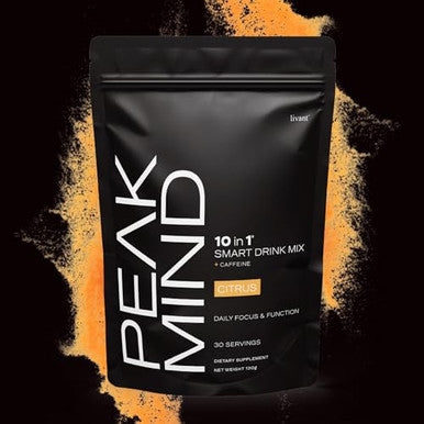 Livant Peak Mind 10 In 1 Nootropic Drink Mix 30 Servings 55Mg