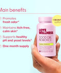 Love Wellness Good Girl Probiotics Womenâ€™S Vaginal Health & Ph Balance Supplement Probiotic For Urinary Tract Yeast Odor & Immune Support Gluten- 30-Day Supply