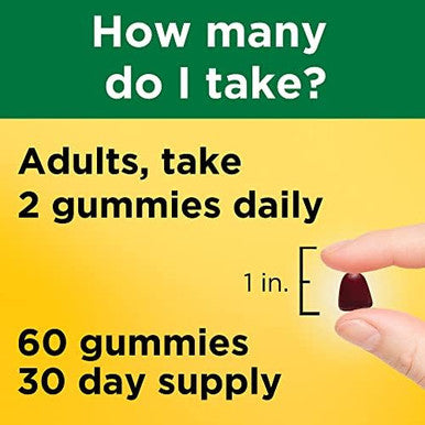 Nature Made Iron 18 Mg Per Serving With Vitamin C, Dietary Supplement For Red Blood Cell Support, 60 Gummies, 30 Day Supply
