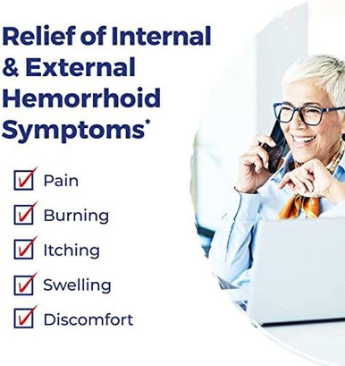 Boiron Hemcalm On The Go Travel Essential For Hemorrhoid Relief Of Pain Itching Swelling Or Discomfort 2 Count (160 Pellets)