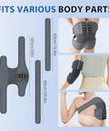Knonnetd Cordless Knee Massager With Heat Vibration For Pain Relief Electric Heated Knee Brace With 5 Heat Levels And 3 Massage Mode s For Men Women