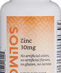 Brand - Solimo Zinc 30Mg, Unflavored, 300 Tablets, Ten Month Supply