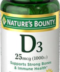 Nature'S Bounty Vitamin D3 1000Iu High Potency 120 Softgels Pack Of 4