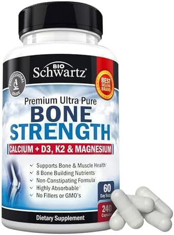 Bioschwartz Bone Strength Mineral Supplement With Calcium And Magnesium (2 Month Supply) Plus Daily Multivitamin For Women 50 & Over (1 Month Supply)
