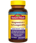 Nature Made Magnesium Ashwagandha Capsules Stress Relief And Sleep Support Magnesium 300 Mg And Ashwagandha Supplements 60 Capsules 30 Day Supply