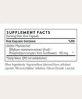 Thorne - Milk Thistle Phytosome (Formerly Siliphos) - Botanical Extract Complex For Antioxidant And Liver Support - Third-Party Certified - Gluten Dairy & Soy-Free 90 Capsules