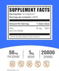 Bulksupplements.Com Zinc Oxide Powder - Zinc 40Mg, Zinc Oxide Supplement, Zinc Powder For Immune Support - Gluten Free, 50Mg Per Serving, 100G (3.5 Oz) (Pack Of 1)