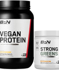 Bare Performance Nutrition Bpn Vegan Vanilla Protein + Strong Greens Pineapple Coconut Bundle