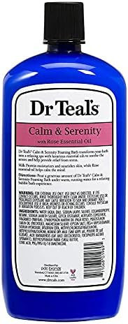 Dr. Teal'S Foaming Bath Variety Set (2 Pack34Oz Ea) - Melatonin Sleep BathCalm & Serenity With Rose Essential Oil -Relieve Stress & Promote A Better Nights Sleep - At Home Spa Kit
