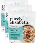 purely elizabeth Oat Pouch Collagen Vanilla Pecan, 8 Ounce (Pack of 3)