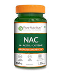 Pure Nutrition Nac (N-Acetyl L-Cysteine) 600Mg 120 Veg Capsules Antioxidant Support Supplement Supports Overall Wellness Dietary Supplement For Men & Women