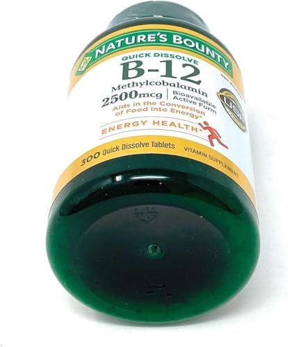 NatureS Bounty Vitamin B12 2500 Mcg 300 Quick Dissolve Tablets