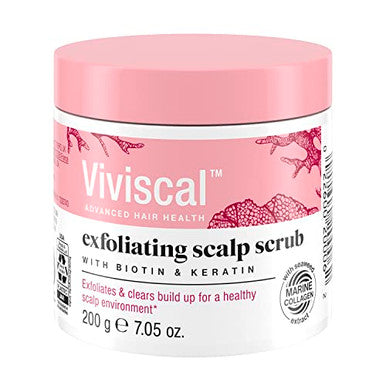 Viviscal Exfoliating Scalp Scrub Clarifying Scrub With Biotin & Keratin Promote Fuller & Healthier Hair Growth Gentle Exfoliating Scalp Treatment 200G (7.05 Oz.)