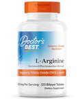 Doctor'S Best L Arginine Supplement For Men & Women - L-Arginine 1000 Mg Per Serving Supports Nitric Oxide (No) Levels Sustained Plus Immediate Release 120 Bilayer Tablets