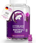 Ivybears Fast Acting Melatonin Gummies - 5 Mg Melatonin - 100% Natural Flavor - With Lactium L-Theanine & Lemon Balm - With Ai Sleep Assistant - Natural Sleep Support - Vegan - 60 Pieces = 30 Days Supply