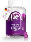 Ivybears Fast Acting Melatonin Gummies - 5 Mg Melatonin - 100% Natural Flavor - With Lactium L-Theanine & Lemon Balm - With Ai Sleep Assistant - Natural Sleep Support - Vegan - 60 Pieces = 30 Days Supply