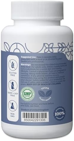 Pattern Wellness Magnesium Complex - Natural Sleep + Mood Support Bone + Muscle Health Overall Wellness - Added Zinc - 60 Vegan Capsules