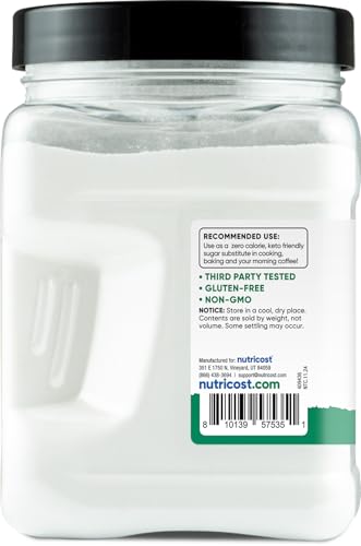 Nutricost Pantry Stevia With Allulose (1.4 Pound) Natural Sweetener GlutenFree GMOFree