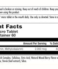KAL Vitamin B12 Methylcobalamin and Adenosylcobalamin 2000 mcg ActivMelt B12 Energy Supplements Metabolism Nerve Red Blood Cell Support High Absorption Natural Berry 60 Serv 60 Micro Tablets