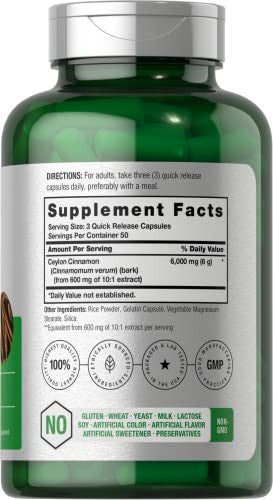 Horbaach Ceylon Cinnamon Supplement 150 Capsules